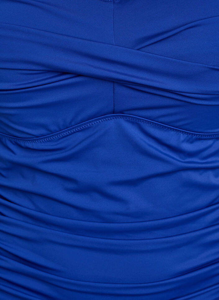 Maillot de bain drapé avec bonnets rembourrés, Bleu, Packshot image number 2