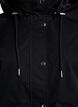 Veste courte de printemps avec capuche amovible, Noir, Packshot image number 2