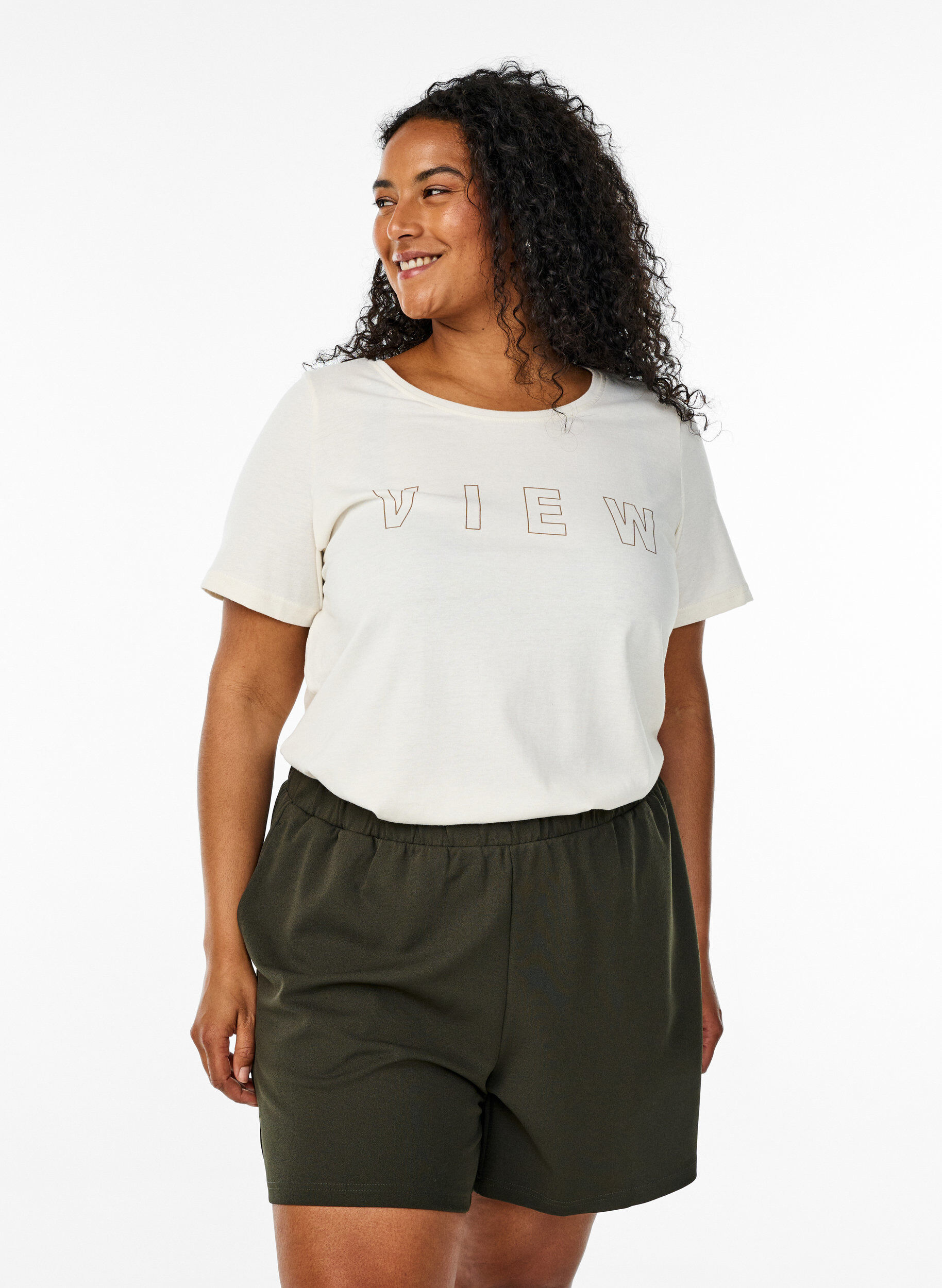 FLASH - Shorts amples avec des poches, Vert, Model