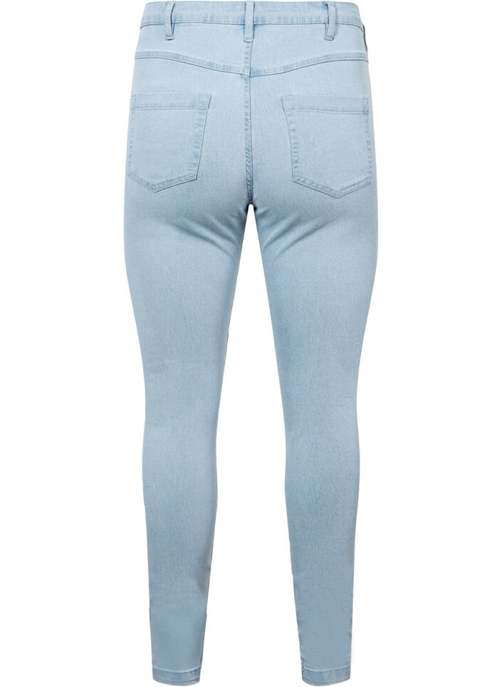 Jean Amy super slim taille haute, Bleu Clair, Packshot image number 1