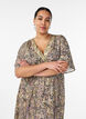 Robe longue en viscose &agrave; imprim&eacute; cachemire, Jaune, Model image number 2