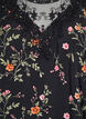 Blouse avec manches 3/4 et d&eacute;tails en dentelle, Noir, Packshot image number 2