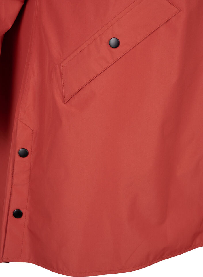 Veste de pluie avec poches et capuche, Bordeaux, Packshot image number 3