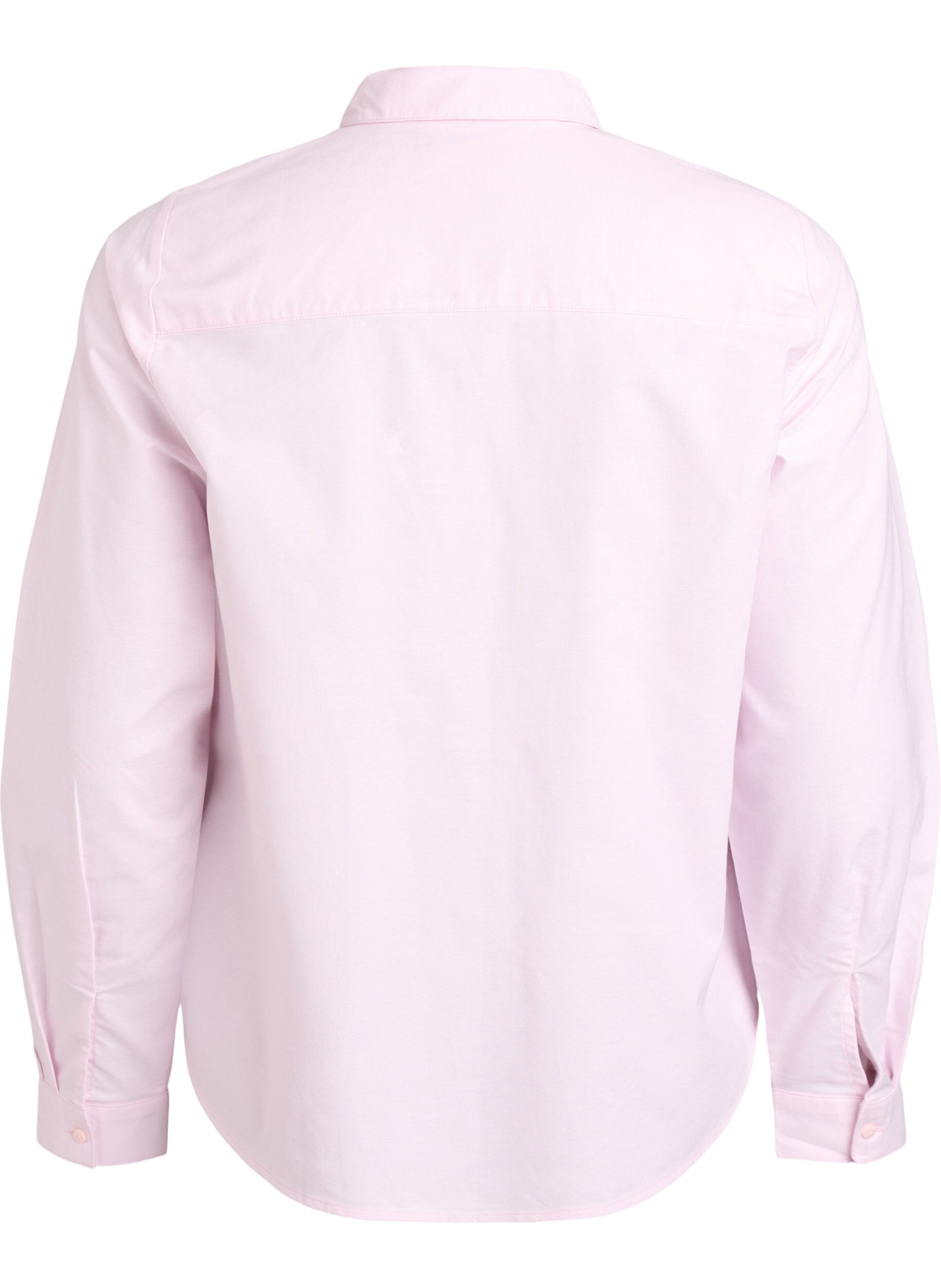 Zizzi Chemise &agrave; manches longues en coton, Rose, Packshot image number 1