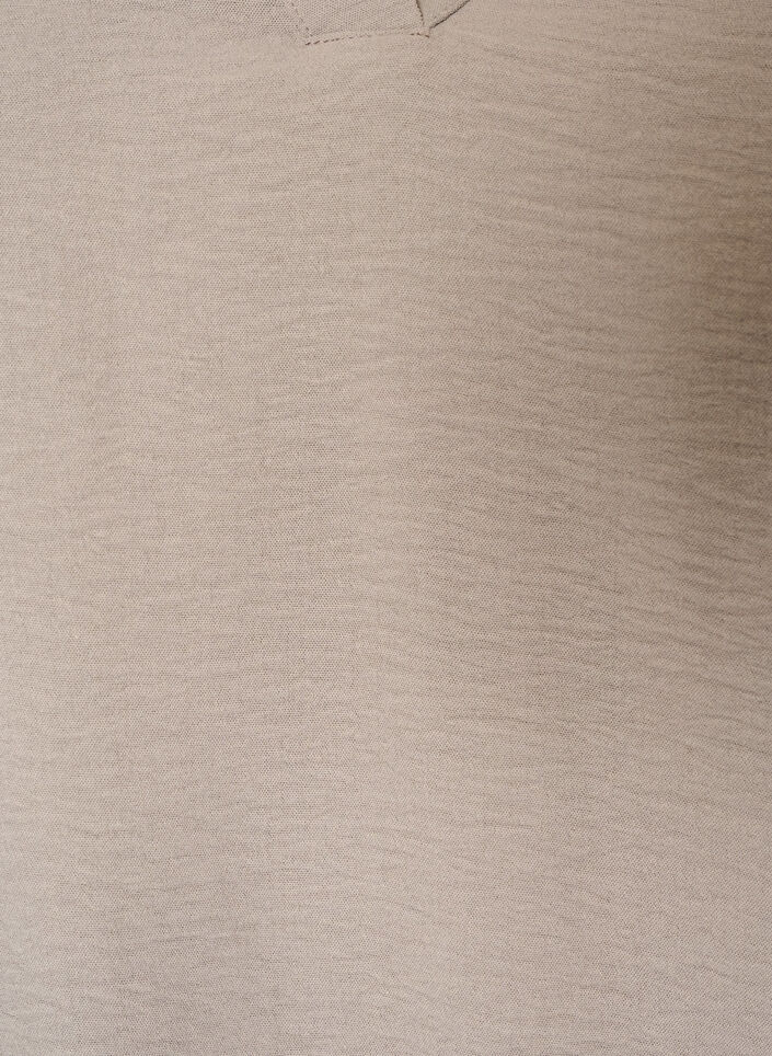 Blouse &agrave; la silhouette ballon avec col en V, Beige, Packshot image number 2