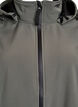 Veste courte softshell avec capuche amovible, Gris anthracite, Packshot image number 2