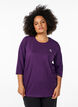 Haut de sport &agrave; manches 3/4, Violet, Model image number 0