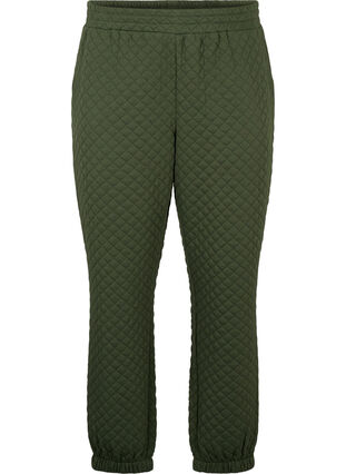 Pantalon de survêtement matelassé avec poches, Thyme, Packshot image number 0