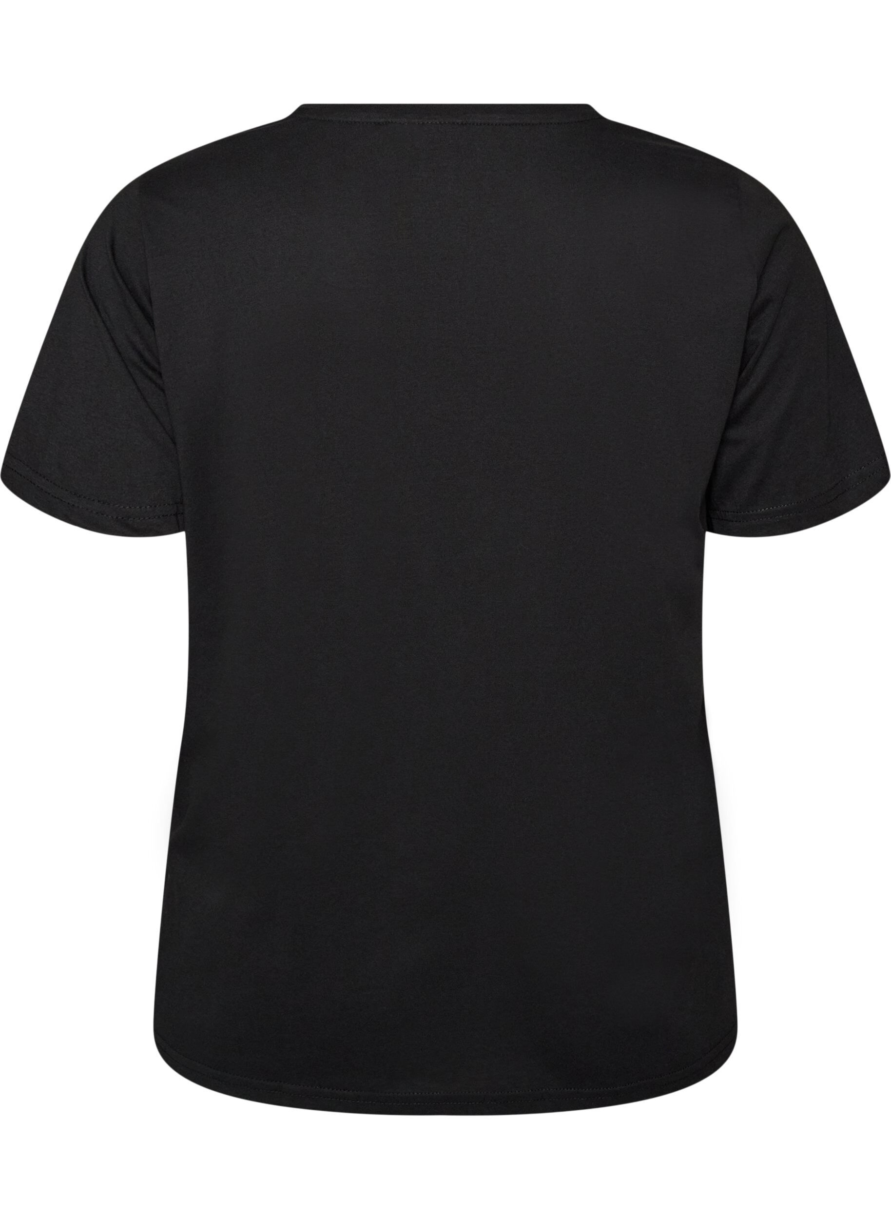ZizziT-shirt imprim&eacute;, Noir, Packshot image number 1