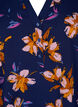 Tunique à motif floral et à manches 3/4, Peacoat Flower AOP, Packshot image number 2