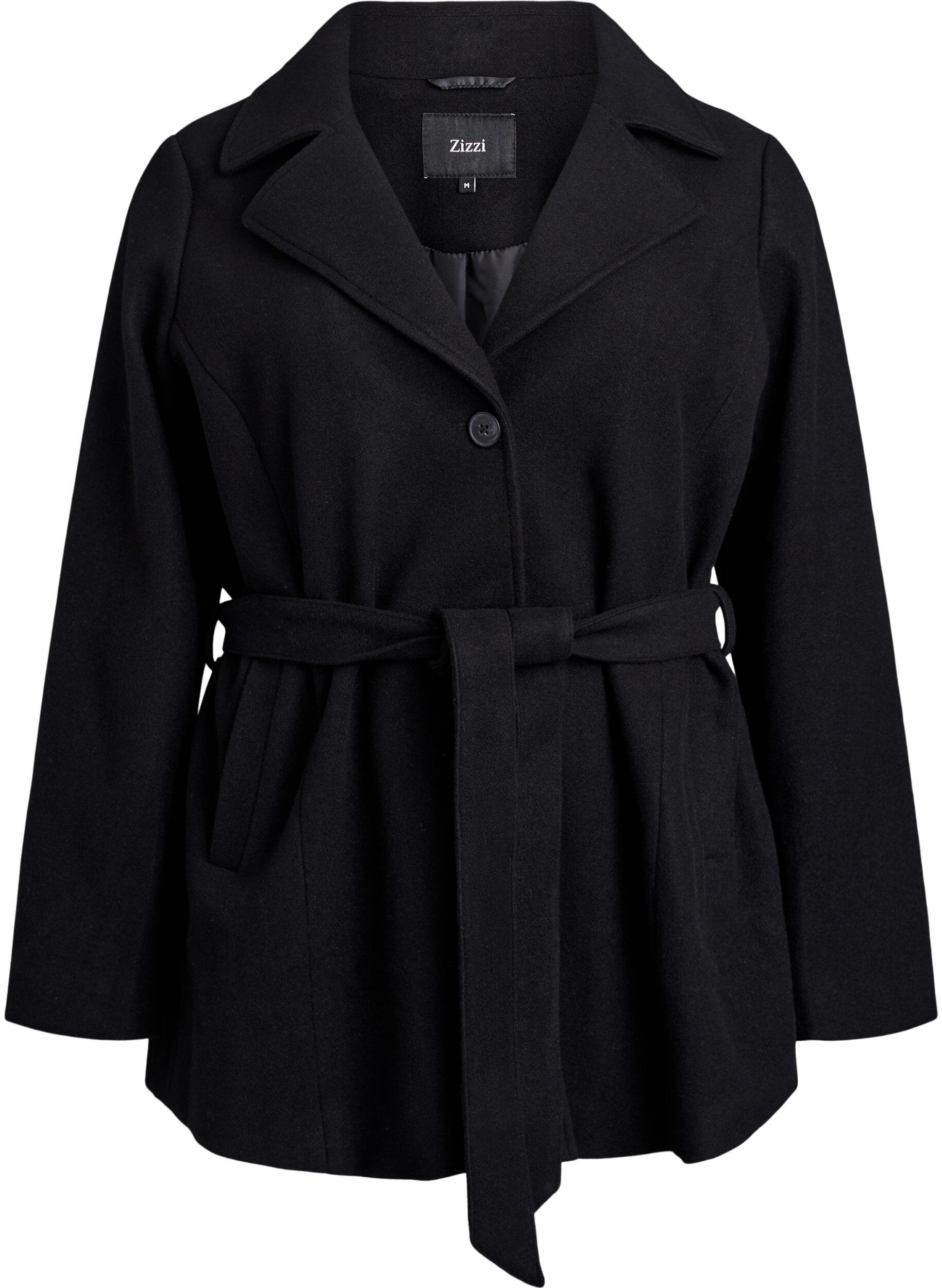 Manteau court avec une ceinture