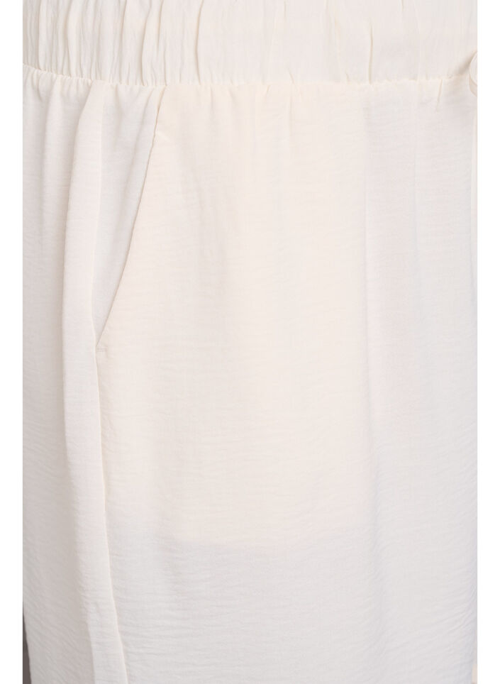 Short avec poches et ceinture &eacute;lastique, Vanille, Packshot image number 2