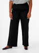 Jean large taille haute, Noir, Model image number 2