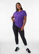 T-shirt de sport couleur unie, Violet, Model image number 1