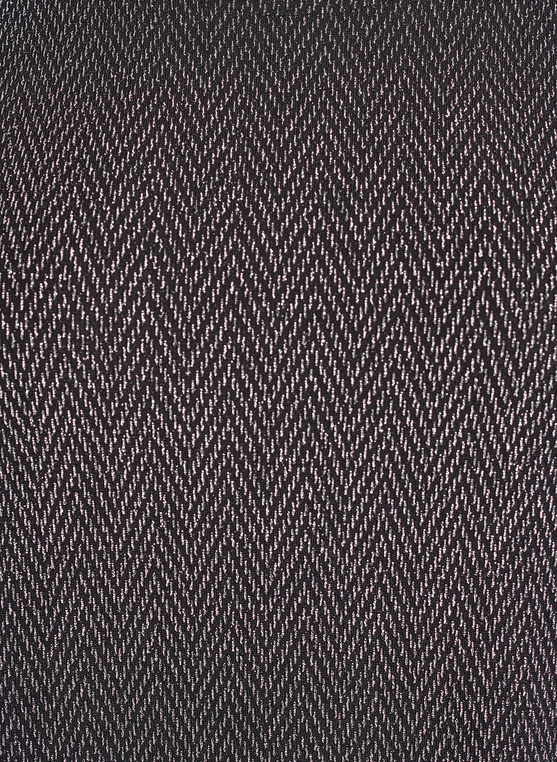 Zizzi Blouse &agrave; motif paillet&eacute; et manches 3/4, Noir, Packshot image number 2