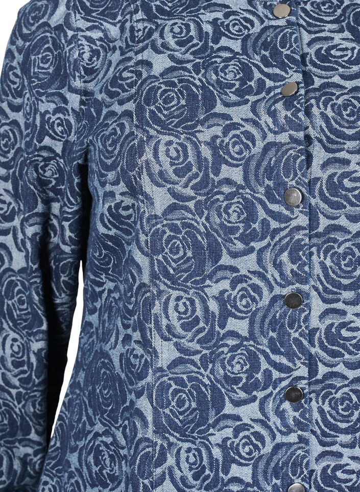 Chemise en jean avec motif de roses, Denim Rose AOP, Packshot image number 2