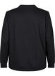 Sweat-shirt &agrave; col ras du cou, Noir, Packshot image number 1