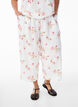Pantalon ample avec imprim&eacute;, Blanc, Model image number 2