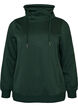 Sweat &agrave; col montant et poches, Vert fonc&eacute;, Packshot image number 0
