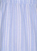 Short rayé en mélange de lin et de viscose, Bleu Clair, Packshot image number 2