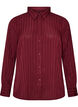 Chemise &agrave; rayures textur&eacute;es et fils paillet&eacute;s, Bordeaux, Packshot image number 0
