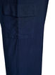 Pantalon cargo taille haute, Bleu, Packshot image number 3