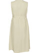 Robe midi sans manches &agrave; rayures en lin et viscose, Vert clair, Packshot image number 1