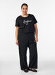 T-shirt imprim&eacute;, Noir, Model image number 1