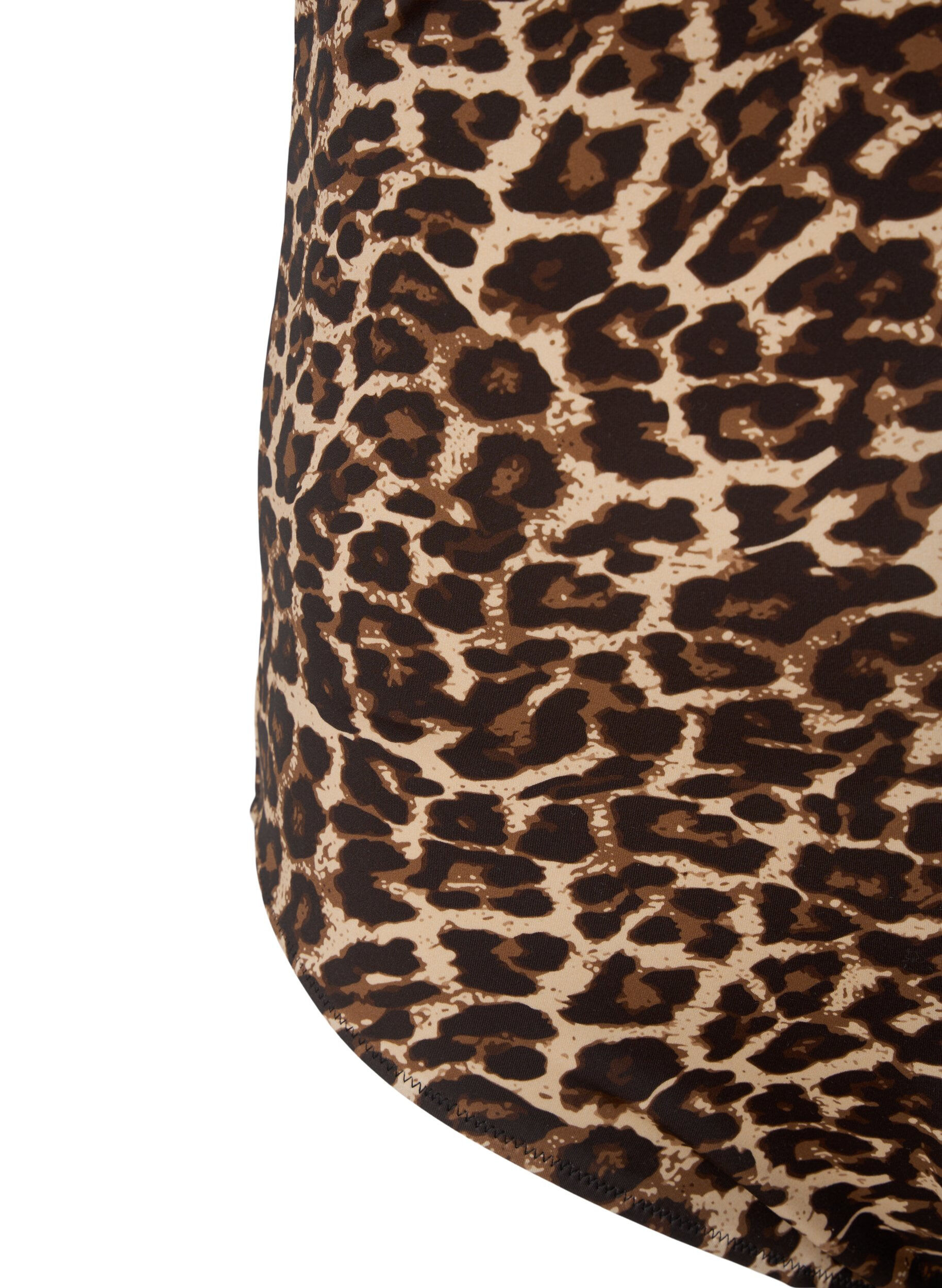 Zizzi Maillot de bain avec dos crois&eacute; et inserts amovibles, Leopard Print, Packshot image number 3