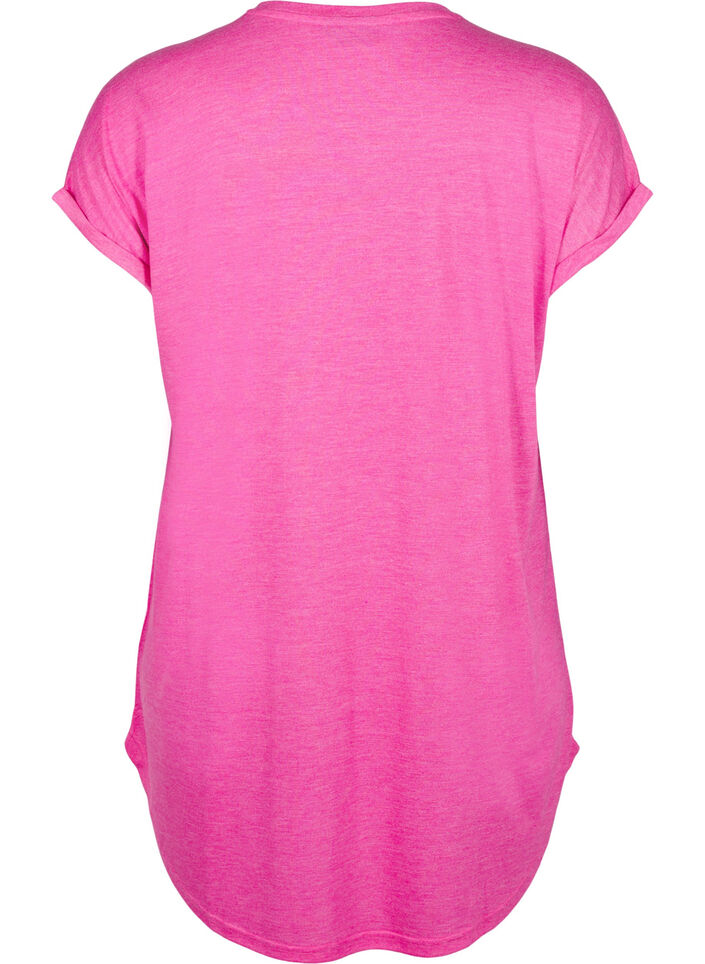 Chemise de nuit &agrave; manches courtes avec imprim&eacute; de texte, 9990, Packshot image number 1