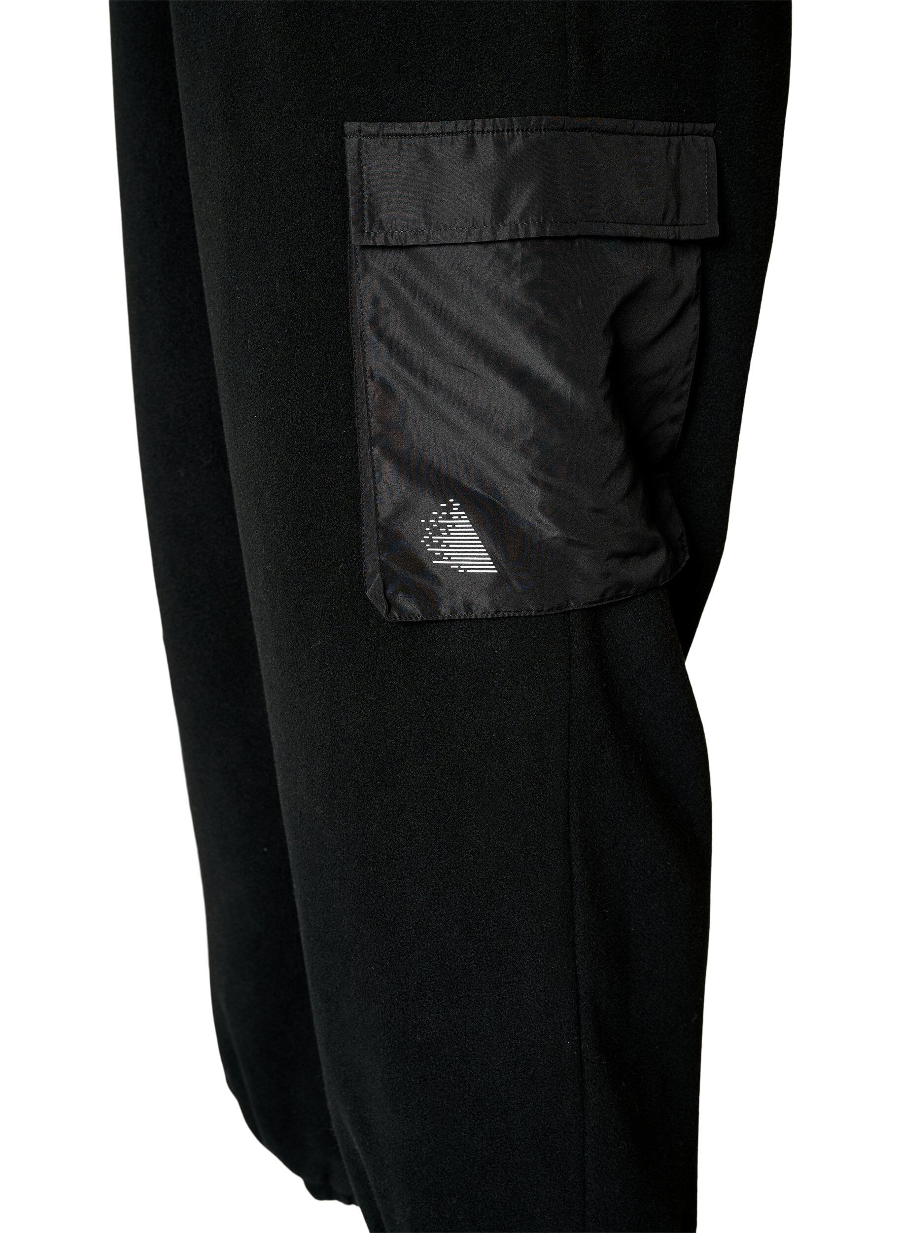 ZizziJogging en molleton avec poches cargo, Noir, Packshot image number 3