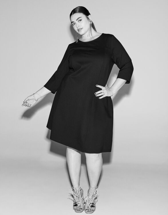 Femme Ronde Robe Noire Grande Taille Chic Robes Grandes Tailles